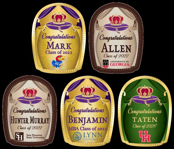 Personalized crown royal label