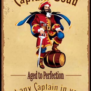 Benutzerdefinierte Captain Morgan Spiced Rum Label Flasche Captain Morgan Birthday Label personalisiert für Hochzeiten, Geburtstage oder jeden Anlass Bild 8