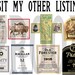 Custom Pappy Van Winkle Label Bottle Poor Man's Pappy Van Winkle Label Pappy Label Personalized ...