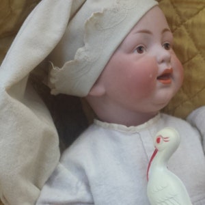 Rare Early Kestner Character Baby 17" Marked JDK #226