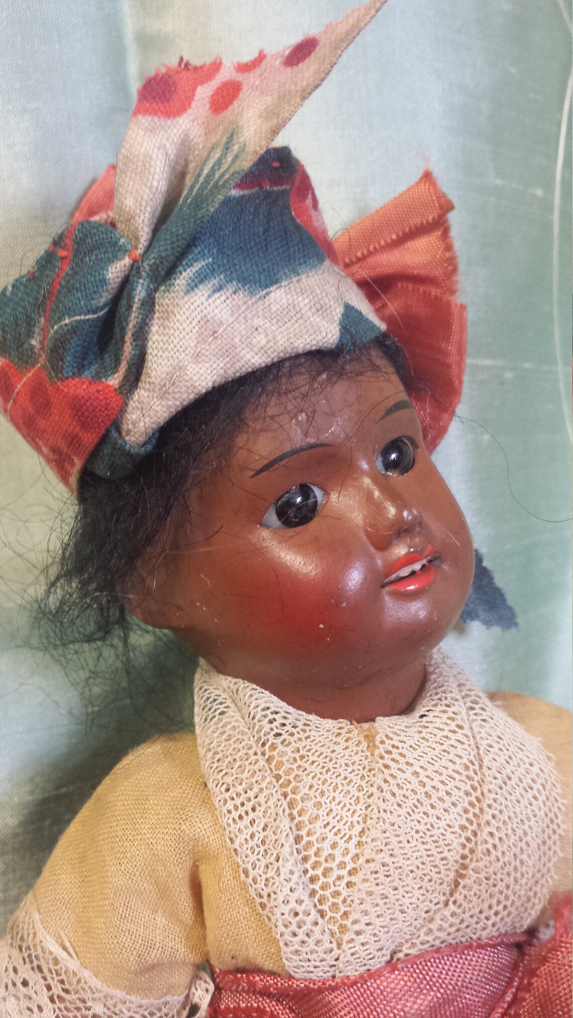 SALE Antique African American 10 UNIS Doll 60 French Island Doll France