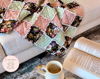 Rag Quilt Lap Quilt Pattern, great for Baby quilts, Rag Quilt tutorial, Beginner friendly, DIY quilt, Weekend Quilt PDF