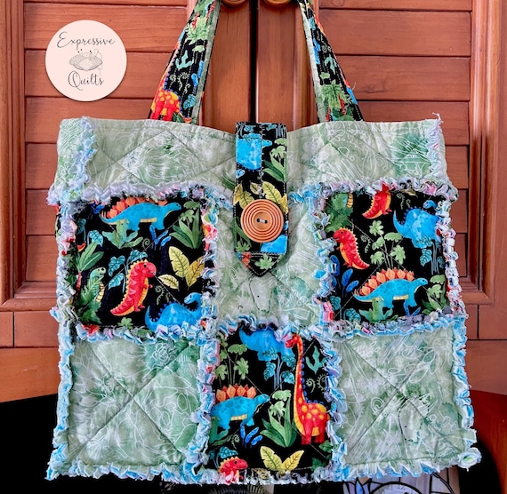 Rag Quilt Tote Bag Pattern: DIY Tutorial (PDF)