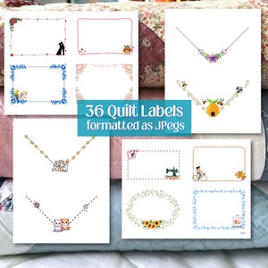 Quilt Labels Deluxe Are Designs to Printable to Fabric, a Digital ...