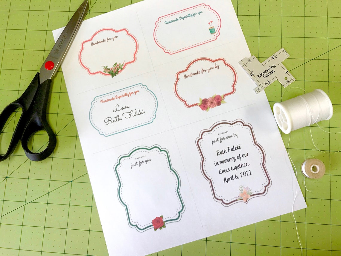 quilt labels printable 2 digital download 19 labels 3 etsy