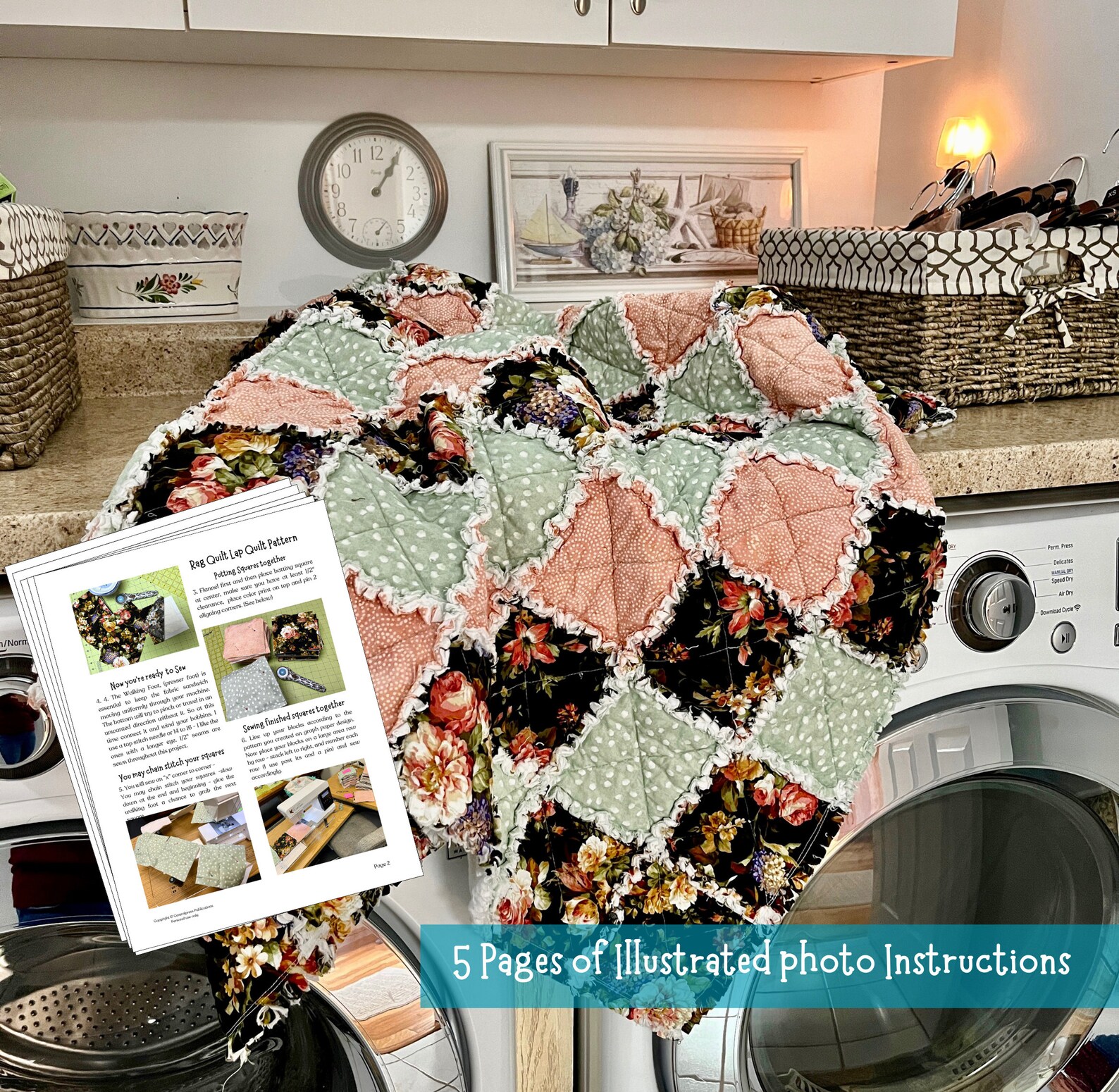 Lap Rag Quilt Rag Quilt Lap Quilt Pattern: Beginner Friendly DIY (PDF) - Etsy