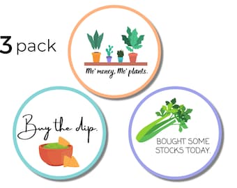 Money Pun Stickers | Investing Sticker | Finance Sticker | Pun Sticker | Vinyl Die Cut Sticker | Laptop Sticker