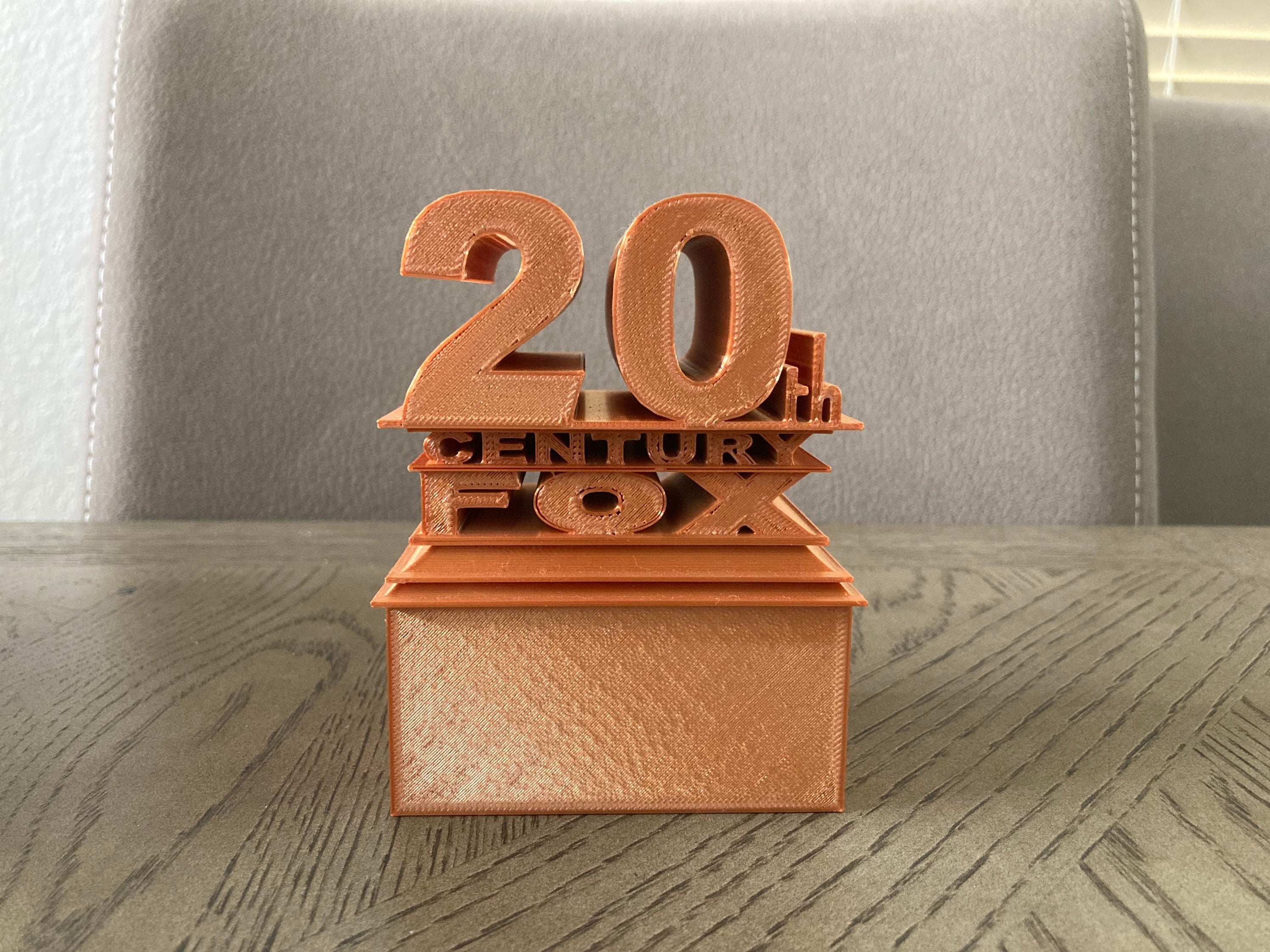 20th Century Fox Style Logo 3D Printed Puzzle W/alphabet and 