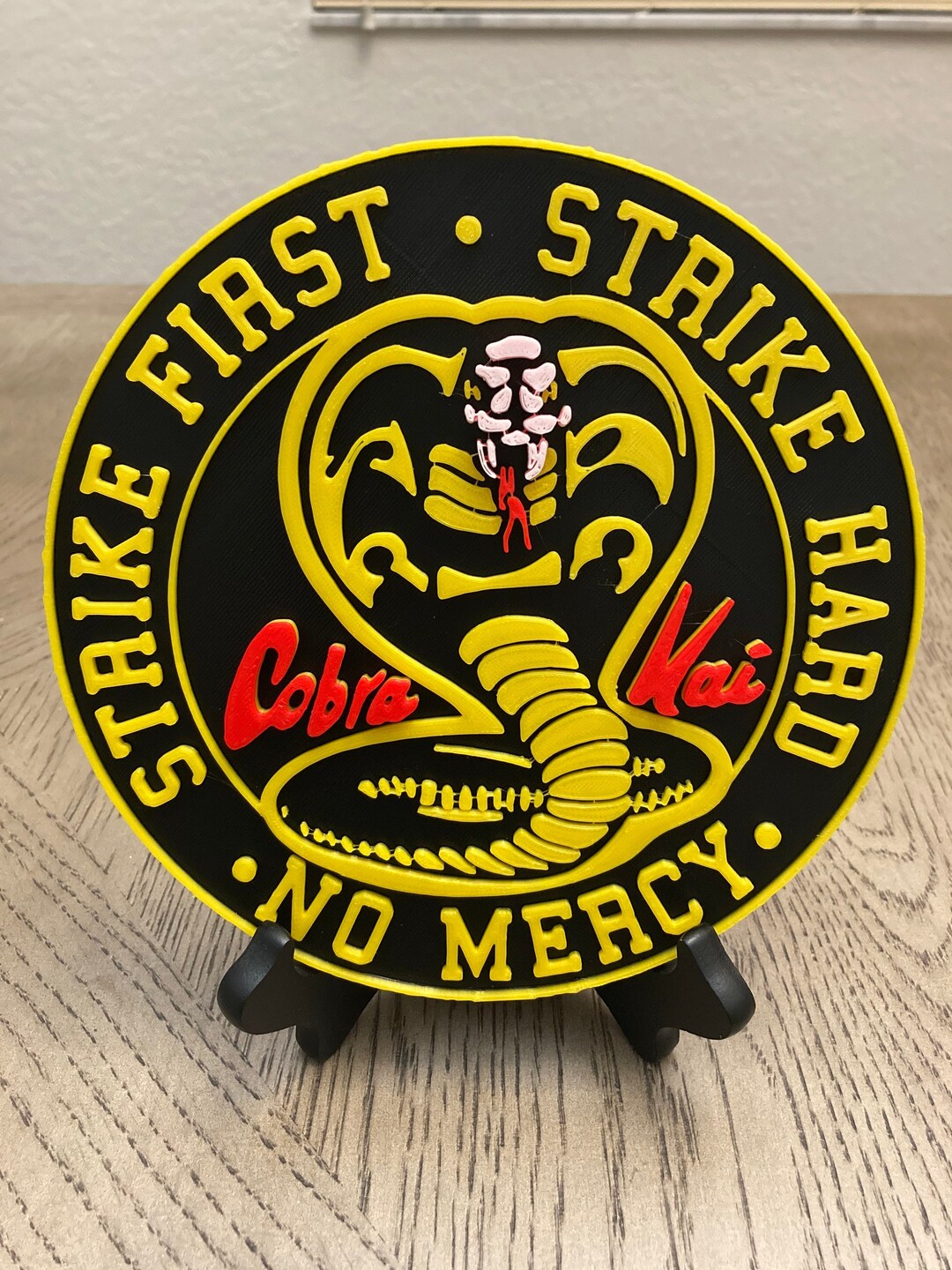 Cobra Kai Dojo Sign Logo With Easel - Etsy