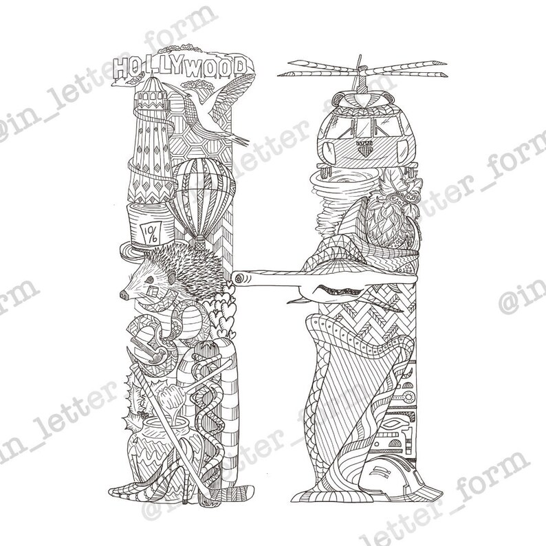 Alphabet Colouring Colouring in Letter Colouring - Etsy
