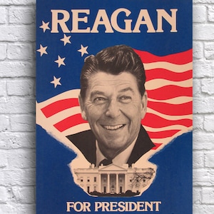 Ronald Reagan pour le président Let's make America Great Again, affiche électorale de 12 x 18 po, papier cartonné, affiche électorale