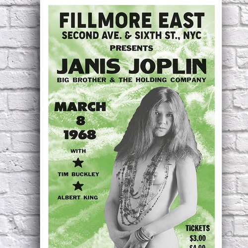 Janis Joplin 1968 Fillmore East Tour With Albert King and Tim