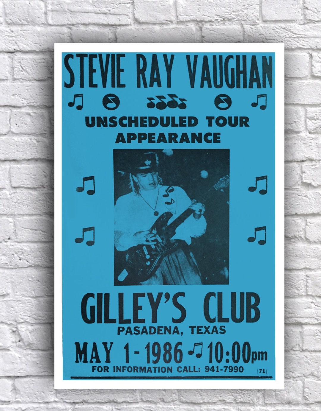 Stevie Ray Vaughan 1986 Gilley's Club Texas 12
