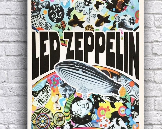 Led Zeppelin 1970 Tour Los Angeles Forum 12" x 18" Promo Concert Cardstock Poster