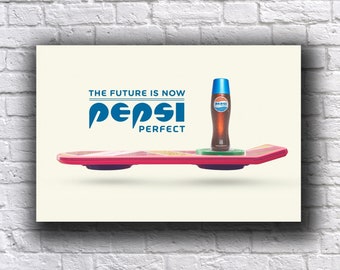 Back to the Future Part 2 Pepsi Perfect Hoverboard 12&quot; x 18&quot; Promo Advertisement Cardstock Poster Sign