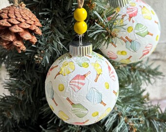 Pickleball Ornament, Christmas Ornaments for Pickleball Lovers, Christmas Gift for a Pickleball Player, Sports Ornaments, Christmas Decor