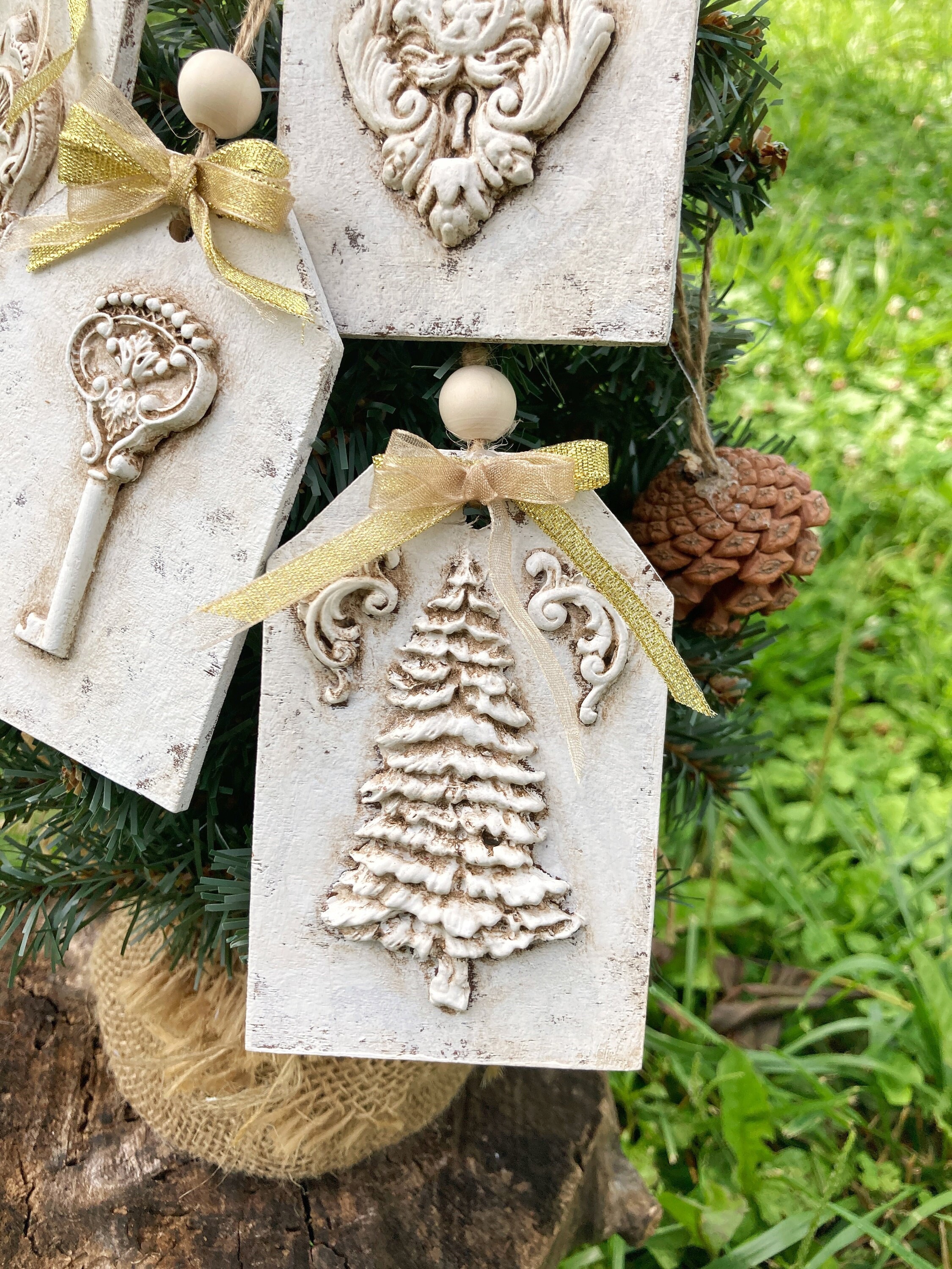 Vintage Christmas Ornaments - French Country Cottage