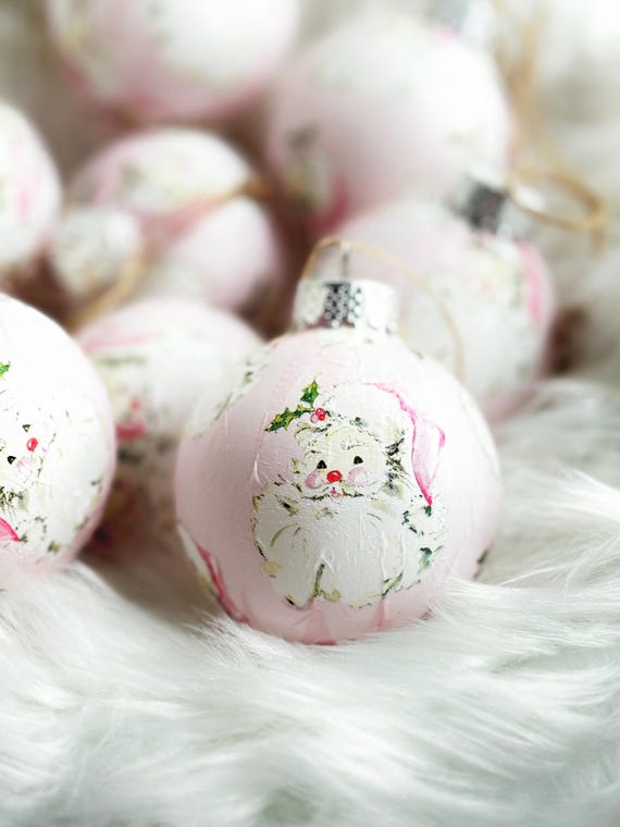 Elegant ornament set vintage Victorian  Set - Pink and Green Amazon.com: DecorbyHannah Christmas Tree Ornaments Set, 50ct  main image 3