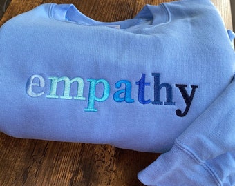 Empathy Embroidered Crewneck Sweatshirt