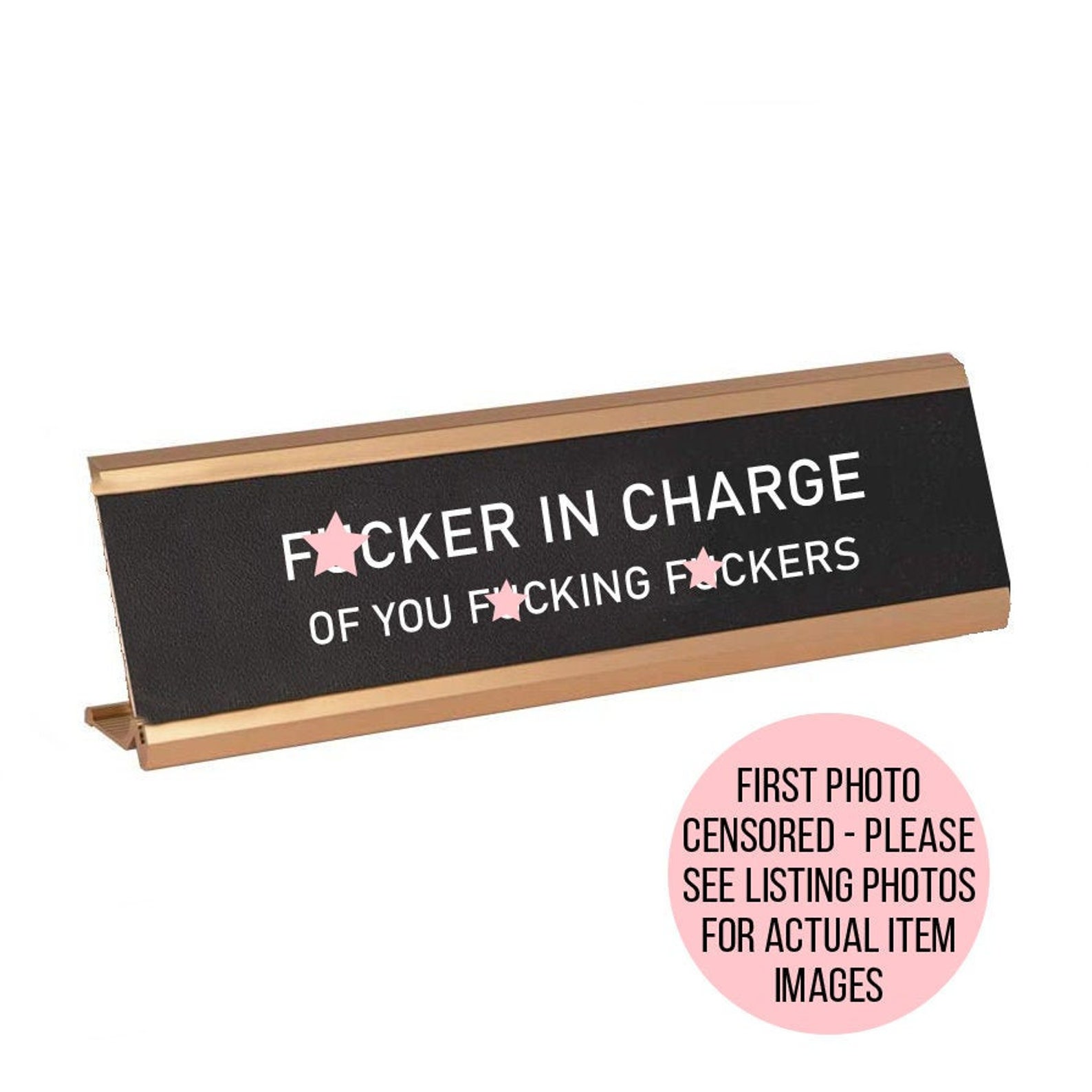 Gift for Boss Boss Name Plate HBIC Funny Desk Name Plate | Etsy