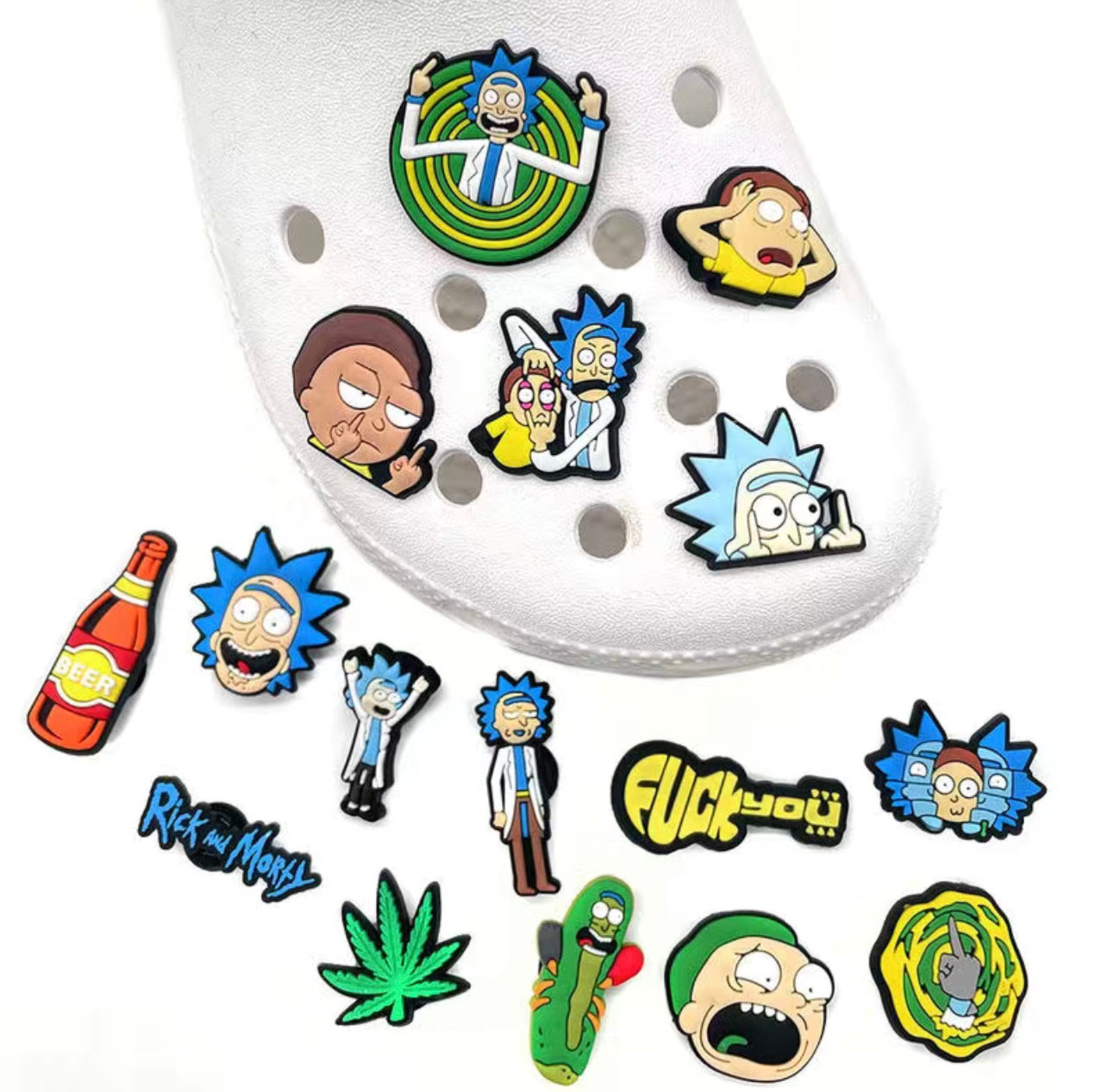 RICK and MORTY CROCS Charms / Crocs Charms Cute/ Colorful Etsy