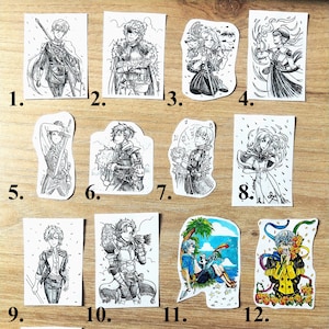 Stickers Fire Emblem Three Houses Lions bleus