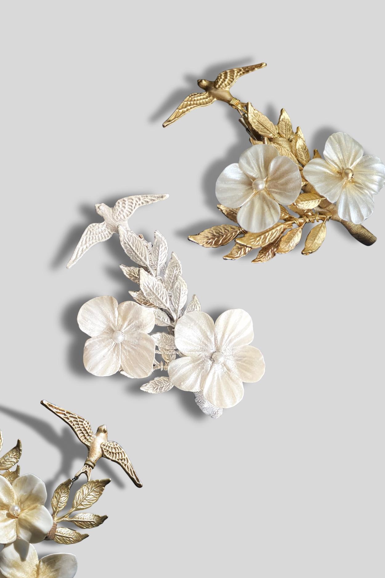 Broche Fleur Art Déco En Métal - Vintage - Années 1920/30