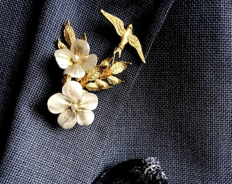 Wedding Accessory for Him, Floral Boutonniere, Gift for Dad