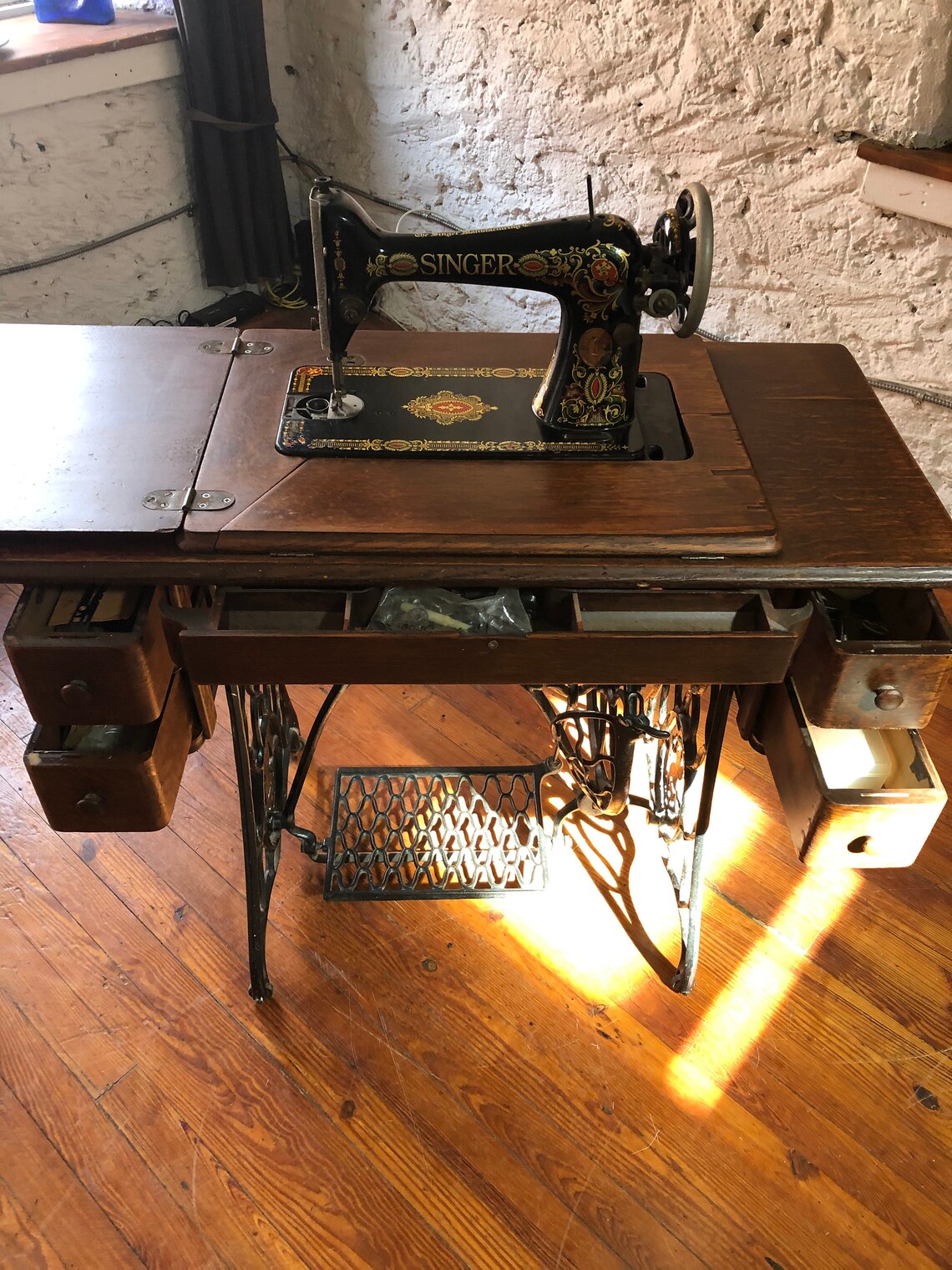 1930s Antique Singer Sewing Machine Working Etsy