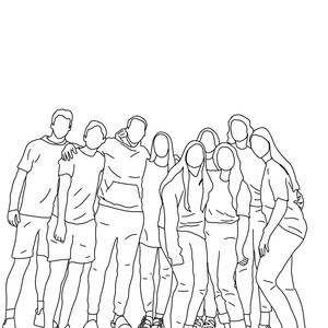 Custom Digital outline photo illustration