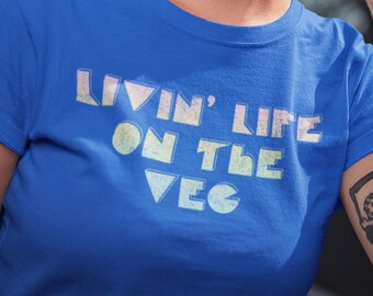 veggie shirt / vegan life shirts / funny vegan shirt / vegan tee shirt / vegan vibes shirt / go vegan shirt / kindness shirt / 80s tees