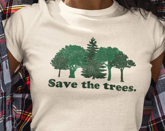 earth day shirt / environmental shirt / retro shirt / nature t shirt / 1970s / forest shirt / outdoors shirt / vintage graphic tees / hiking