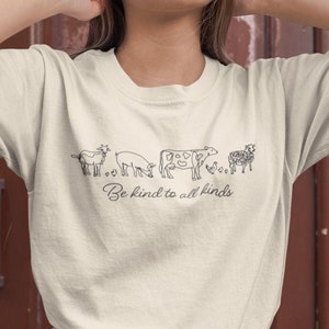 Vegan Hippie Love T Shirts, Vegetarian Cow Shirt, Trendy Vegan Pig T Shirt, Be Kind Tshirt, Farm T Shirt Womens, Chicken T Shirts For Women