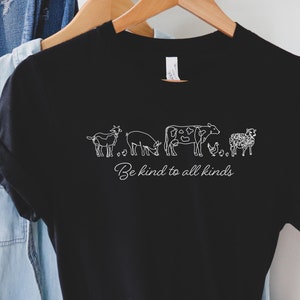 Trendy Hippie Vegan Shirt – Be Kind To All Kinds