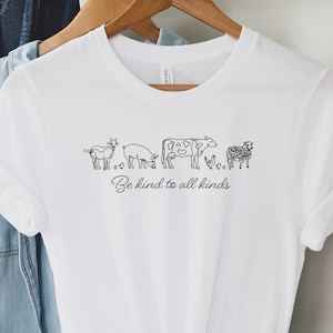 Vegan T Shirt, Hippie Clothes, Be Kind Tshirt, Love T Shirt, Vegan Gift, Kindness Shirt, Gift For Women, Teen Girl Gifts, Vegetarian Gift