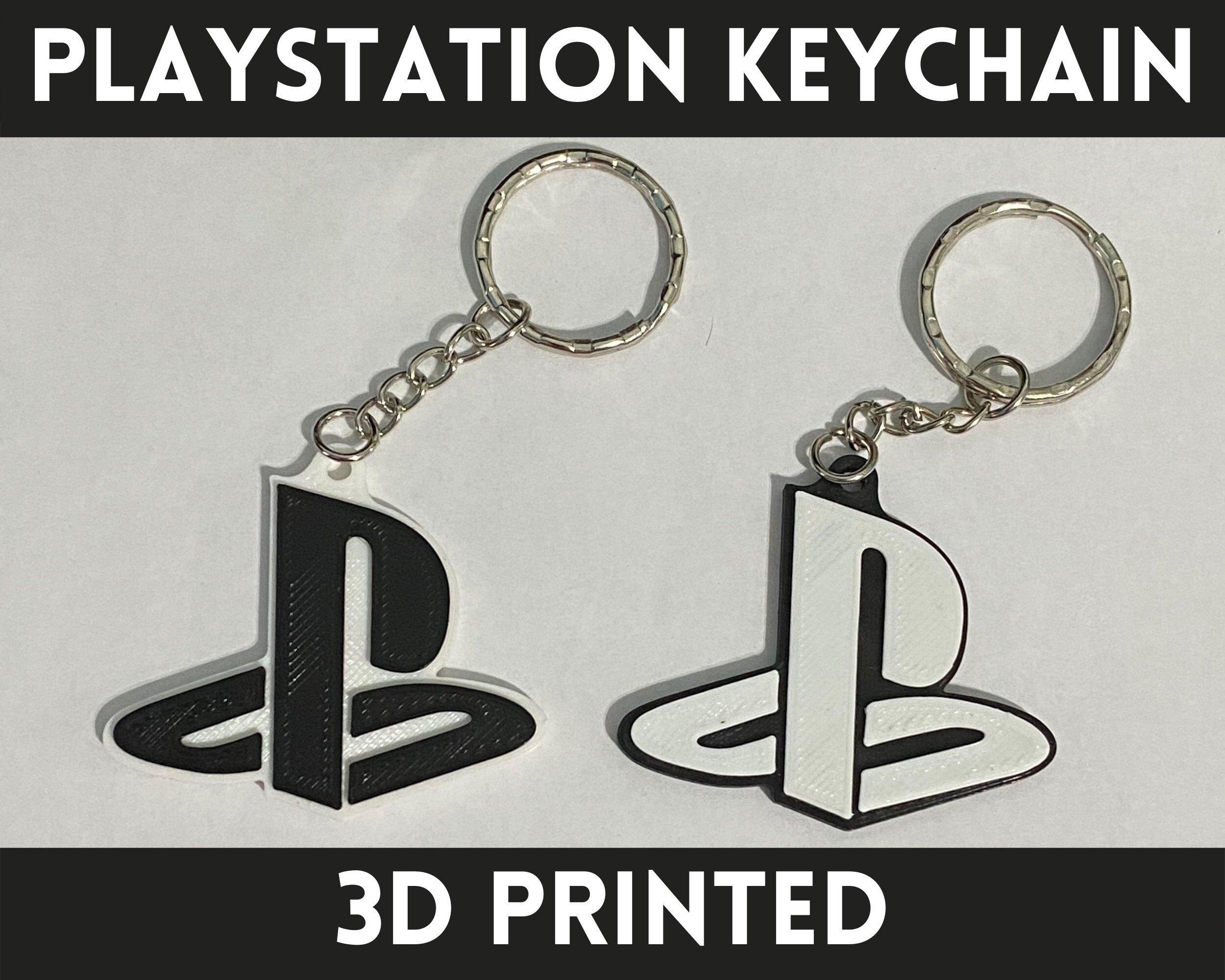 PlayStation Keychain 3D Printed PS4 PS5 Etsy
