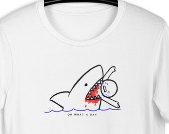 Chemise de requin, requin, tee-shirt de requin mignon, Oh quelle journée, T-shirt petit requin, chemise de requin pour hommes, chemise de requin pour femmes pour cadeau, chemise de requin drôle