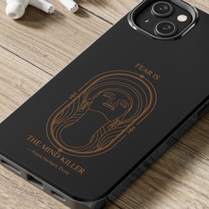Fear is the Mind Killer Dune iPhone Tough Case | Embrace the Epicness of Dune iPhone 14 Plus 13 12 7 8 SE 2020 trendy Hippie Boho