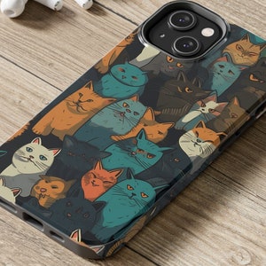 Cute Pet Cat iPhone Case Kitten Phone Cover fit for Cats iPhone iPhone 14, 13, 11 Pro, 12, XR, XS, X, SE, Gift for cat lover
