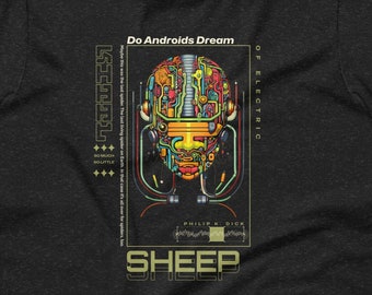 Philip K. Dick T-Shirt, Sci-Fi Book Tee, Do Androids Dream