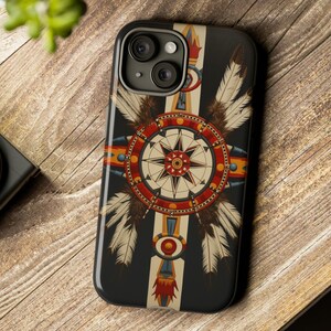 ナバホ族の携帯電話ケース メディシンホイール ネイティブアメリカンインディアンの携帯電話ケース、iPhone 15 13 12 11、iPhone 13 12 Mini ケース、Pixel