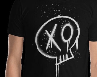 Schedel Shirt Schedel Print Schedel Tshirt SchedelS T-Shirts Grafische Tees Heren Tshirt Cadeau Voor Jongens T-shirt Schedel Print Cadeau Voor Man Grappige Tshirts