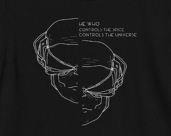 Sci-Fi T-Shirt, Dune Quote, Tee Occult Gothic Horror Shirts Frank Herbert Stephen Allen King HP Lovecraft Book Science Fiction Tee