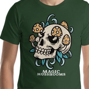 Rainbow Shirt festival shirt psychedelic shirt t shirt Lets Take a TRIP magic mushroom Skull Mushroom t shirt Trippy boho shirt