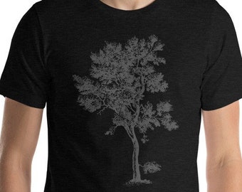 Tree Shirt - Old Gnarled Tree Tshirt - Mens Retro Graphic Tee - Tree of Life - Nature Tees - Outdoor T-shirt, tree tshirt, Forest T Shirt t