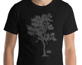 Tree Shirt - Old Gnarled Tree Tshirt - Mens Retro Graphic Tee