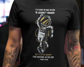 SF Tシャツ、ウルスラ・K・ル・グウィンの名言、宇宙飛行士のTシャツ、ヴィンテージ スティーブン・アレン・キング HP ラヴクラフトの本 SF Tシャツ