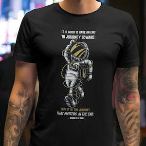 Sci-Fi T-Shirt, Ursula K. Le Guin Quote, Tee astronaut Space Shirts Vintage Stephen Allen King HP Lovecraft Book Science Fiction Tee
