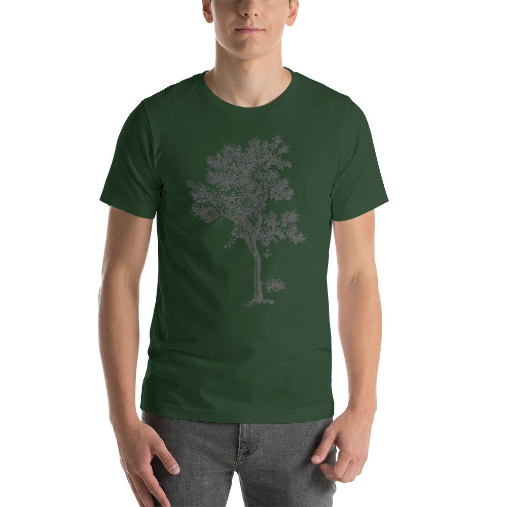 Tree Shirt - Old Gnarled Tree Tshirt - Mens Retro Graphic