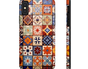 Mexican Tile iPhone Case, iPhone 14 13 12 11 Pro Max case iPhone XR XS Max Case iPhone X Case iPhone 7 Plus iPhone 8 Plus case iPhone 6 case